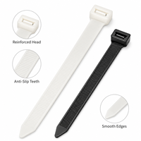 Attaches-câbles en nylon robustes et extra longues, larges, autobloquantes, 7,6 mm, 9 mm, 12 mm, 15 mm, pour la construction et le regroupement
