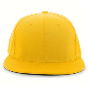 หมวกแฟชั่น สีพื้น ผ้าโพลีเอสเตอร์/คอตตอน ปีกแบน หลายสี สีส้ม สไตล์ฮิปฮอป สำหรับการแสดง กีฬา หมวกทรง 6 แผง แบบฟิต - Product Image 5