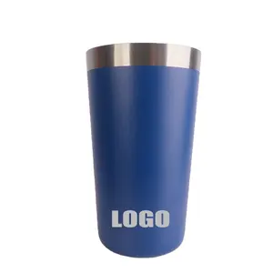 2022 Eco Friendly Recycled Stainless Steel 16oz Double Wall Vacuum Insulated Wine Beer Coffee Glitter Tumbler Mug