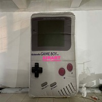 Décoration gonflable géante en forme de console portable Game Boy, thème rétro années 80-90, pour événements gaming et accessoire photo