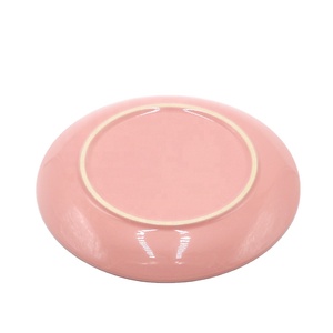 Ensembles de vaisselle en céramique de haute qualité vaisselle ronde de restaurant en porcelaine rose vaisselle et assiettes en céramique vaisselle Nouveaux produits - Product Image 1