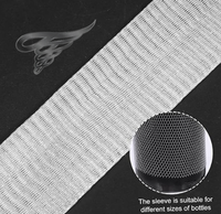 Manchons de protection de bouteille de vin Filet en maille réutilisable pour bouteilles d'alcool Conception respirante pour un emballage transparent sûr