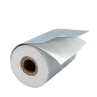 Etiquette de transfert thermique argent mat rouleau géant matériau PET papier autocollant auto-adhésif vierge carton de codes à barres à usage industriel