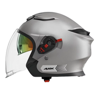 Nouveau ABS unisexe demi-visage casque moto pour adultes équitation casques de moto Double lentille Crash ABS casque
