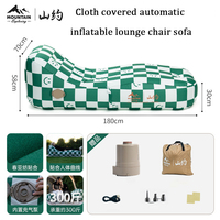 Portable automatique gonflable PVC flocage ABS canapé intégré pompe à Air pliable capacité de charge 150kg pour chambre en plein air