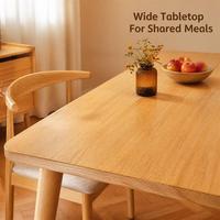 Table à manger rectangulaire moderne avec chaises rembourrées pour la maison, la cuisine, la salle à manger et les restaurants