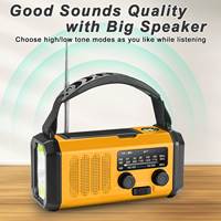Radio d'urgence rechargeable solaire 20000mAh avec signal fort Radio Internet FM AM SW NOAA avec fonction SOS