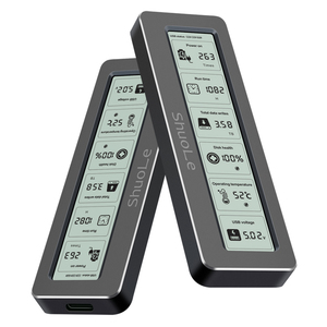 SHUOLE Aluminium M.2 Nvme PCIe Boîtier <span class=keywords><strong>SSD</strong></span> <span class=keywords><strong>Type</strong></span> <span class=keywords><strong>C</strong></span> vers USB3.2 10Gbps Boîtier de disque dur Boîtier de disque dur avec grand écran LCD - Product Image 6