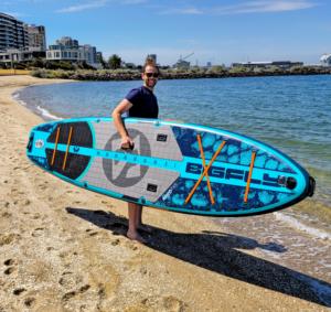 กระดานโต้คลื่นแบบเป่าลม CE OEM Design Surfboard ขนาด 11'6''x34''x6'' รุ่น Wide Fishing Board พร้อมอุปกรณ์เสริม BF05/1 กระดานแบบขยายขนาด - Product Image 1