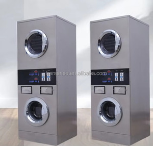 Automatic Front Loading Commercial All-In-One Dryer Gas Stainless Steel Touch Screen Operation Energy-Saving - Product Image 1