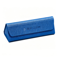 Ensemble d'étuis à lunettes en cuir PU de qualité supérieure Bestclean avec logo personnalisé, boîte d'emballage de luxe et chiffon en microfibre, service OEM ODM