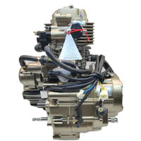 Nouveau moteur de moto Loncin OEM 300cc 4 temps refroidi par air, remplacement pour tricycle CG300, allumage CDI, démarrage électrique/à manivelle