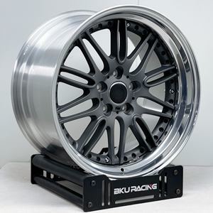 Juego de 3 Ruedas Forjadas Bku 5x120 de 18 y 19 Pulgadas, Estilo <span class=keywords><strong>M</strong></span> Parallel 37, <span class=keywords><strong>Llantas</strong></span> de Aleación Plateadas para <span class=keywords><strong>BMW</strong></span> <span class=keywords><strong>E46</strong></span> E34 E90 E92 E60 E38 E39 F10 - Product Image 5