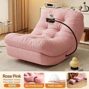 Sillón Reclinable Lazy Sofa Moon, Diseño Moderno y Simple, Tapicería de Gamuza, Sillón Individual para Balcón, Sala de Estar, Hogar, Ocio, Adultos - Product Image 3