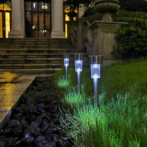 Lámpara Solar LED para Jardín Hejia, Luz Blanca Cálida, Decorativa para Exteriores, Impermeable, con Interruptor Inductivo - Product Image 2