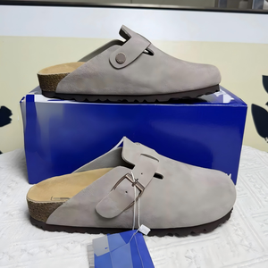 Nuove Scarpe Estive in Vera Pelle con Soletta in Sughero, Antiscivolo e con Rialzo Interno, Modello B-stocks per Uomo e Donna - Product Image 1