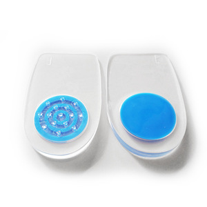 Gel di <span class=keywords><strong>Silicone</strong></span> tacco tazze inserti per scarpe assorbimento degli urti tacco piede sollievo dal dolore sportivo Comfort plantare efficace plantare - Product Image 3
