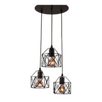 Best-seller chambre populaire lustre de chevet mode creux carré restaurant bar e27 suspension