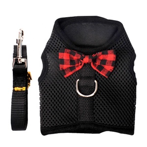 Arnés pequeño <span class=keywords><strong>para</strong></span> mascotas al aire libre, conjunto de chaleco y correa con decoración de lazo, arnés de correa <span class=keywords><strong>para</strong></span> el pecho <span class=keywords><strong>para</strong></span> Conejo, Hurón, conejillo de indias, hámster - Product Image 4