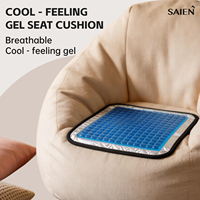 Nouvelle conception ergonomique, coussin de siège en gel, mousse à mémoire de forme, imperméable, écologique, soulagement du coccyx, coussin de chaise de bureau, haute qualité, soulagement des douleurs dorsales