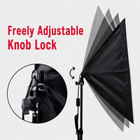 Kit d'éclairage Softbox avec support lumineux réglable, lumière de studio continue pour portrait, vidéo, streaming et photographie de produits