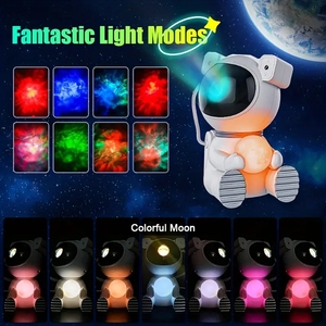 Tira de luz nocturna RGB con Control remoto posmoderno, hogar inteligente DIY, proyección de luna, estrellas, espacio para astronauta, Galaxia, regalo para dormitorio - Product Image 3