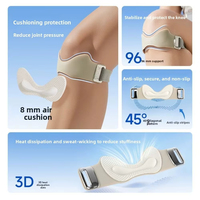 Bande de soutien rotulienne antidérapante en caoutchouc ODM avec enveloppe flexible en silicone pour le genou, idéale pour la course et le saut