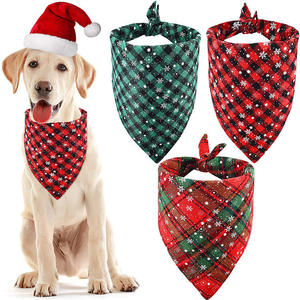 Bandana pour chien et chat <span class=keywords><strong>en</strong></span> polyester et coton, écologique, réversible, respirant, durable, séchage rapide, motif classique à carreaux - Product Image 2