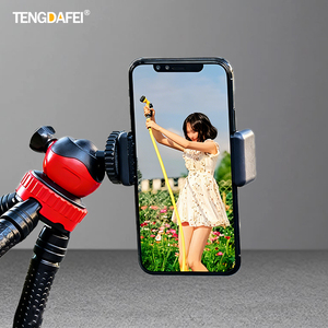 TENGDAFEI Trépied universel pour téléphone et appareil photo TikTok Live, rotation à 360 degrés, réglable, mini, portable, anti-traces de doigts, en carbone - Product Image 5