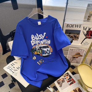 Camiseta gráfica informal de manga corta de talla grande, camiseta de verano con grafiti a la moda para <span class=keywords><strong>mujer</strong></span> - Product Image 2