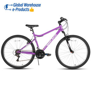 JOYKIE BAMCBASE-Bicicleta de montaña con marco de acero de 26 pulgadas, bicicleta de montaña con freno en V de 18 velocidades para adultos - Product Image 1