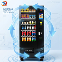 Máquina Expendedora de Snacks Pequeña, Edición Alemana, Sistema de Refrigeración por Absorción, Pantalla Táctil LED SDK, Monitoreo Remoto para Alemania