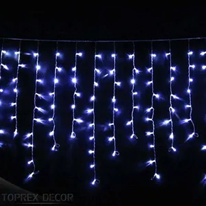 户外Ip65发光二极管永久温暖白色圣诞房子发光二极管灯瀑布圣诞灯装饰圣诞灯