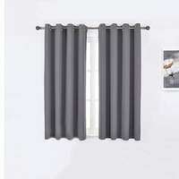 Cortinas de poliéster de color liso terminadas para envío directo, tela para cortinas opacas, estilo moderno, oscurecimiento de habitaciones.