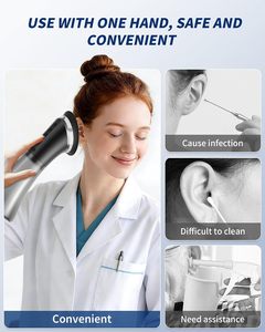 Appareil d'irrigation auriculaire électrique avec séparation des eaux usées, outil de retrait du cérumen pour usage domestique - Product Image 5