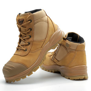 أحذية سلامة <span class=keywords><strong>S3</strong></span> جاهزة للشحن من الصين بتصميم عصري يسمح بالتهوية، أحذية عمل جديدة بمقدمة من الصلب، أحذية بناء جلدية للرجال للاستخدامات الصناعية - Product Image 6