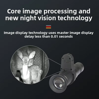 Jumelles de vision nocturne thermique portables à grossissement 7x, système de visée infrarouge à croix de visée couleur, vidéo 4K, portée de 800 m, 30 ips