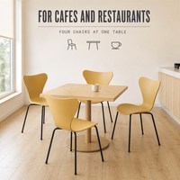 Chaises au design original moderne, coque en PP, meubles de salle à manger, pieds en métal noir, chaise en plastique, vente directe d'usine