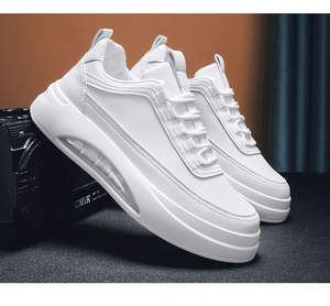 Nouvelles chaussures pour hommes, chaussures de sport décontractées tendance et polyvalentes, chaussures pour hommes à semelle épaisse, légères et respirantes, chaussures tendance - Product Image 4