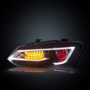 Conjunto de Faros LED para Automóvil Polo 2011-2017 con Luces de Circulación Diurna de 12 V y 35 W, 4600 Lúmenes, Estilo Ojo de Diablo - Product Image 5