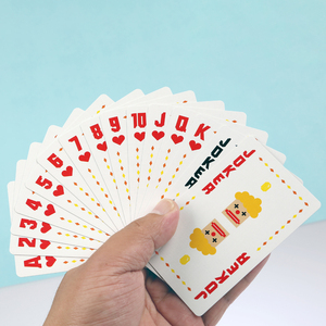 Professional 300gsm Paper <b>Playing</b> <b>Cards</b> Flexible Yellow Poker Deck Custom Logo Personalized Game <b>Cards</b> for Intellectual Sport - Product Image 3