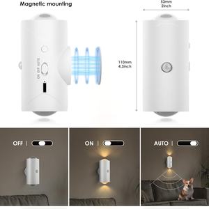 Lámpara Nocturna con Sensor de Movimiento, Lámpara de Pared Magnética Inalámbrica Recargable, Carga USB, Brillo Ajustable, LED - Product Image 5