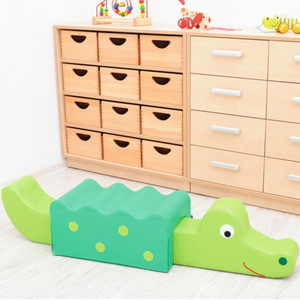 Tabouret à bascule en forme d'animal pour tout-petits, avec accoudoirs, en tissu, mousse à haute élasticité, siège enfant unisexe, jouet éducatif - Product Image 3