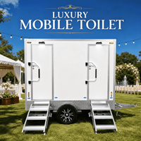 Toilettes portables à double paroi, résistantes aux UV et écologiques, pour l'extérieur, remorque de toilettes mobiles, hôpital, plage