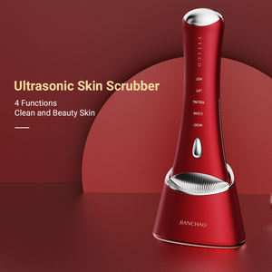 Da Mặt Scrubber Sạc Cơ Sở Di Động Chăm Sóc Da EMS Loại Bỏ Mụn Đầu Đen Siêu Âm Mặt Lột Da Scrubber Massager - Product Image 2