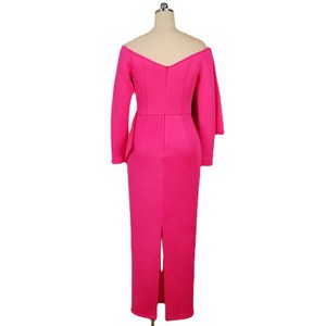 Y307040 S-4xl femmes longues robes de soirée épaules nues grand nœud <span class=keywords><strong>grande</strong></span> <span class=keywords><strong>taille</strong></span> robes moulantes minces - Product Image 5