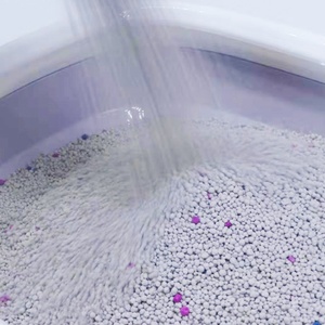 Litière pour chat en bentonite sphérique à absorption élevée, à parfum de lavande, à agglomération rapide, écologique, faible en poussière, 5 kg 5 L, vente en gros en vrac, gratuite - Product Image 5