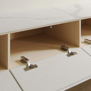 Offerta Speciale: Mobile TV Sospeso <span class=keywords><strong>Moderno</strong></span> e Lussuoso per <span class=keywords><strong>Soggiorno</strong></span>, Bianco, Adatto per TV da 45-49 Pollici, Ecologico e Durevole - Product Image 3