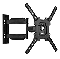 Support mural pivotant pour téléviseur en acier laminé à froid, pivotant à 180°, inclinaison de -8°, VESA 400x400 mm, taille maximale 32-65 pouces