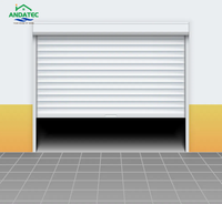 Porte à enroulement verticale en aluminium de haute qualité, design industriel moderne, avec dispositifs de sécurité pour entrepôts